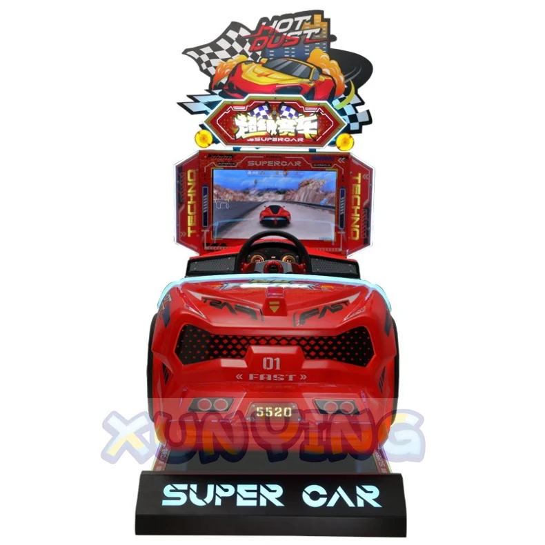 Arcade Videospiel Autospiele Racing Happy Racing Arcade Kinder Rennwagen Spielmaschine