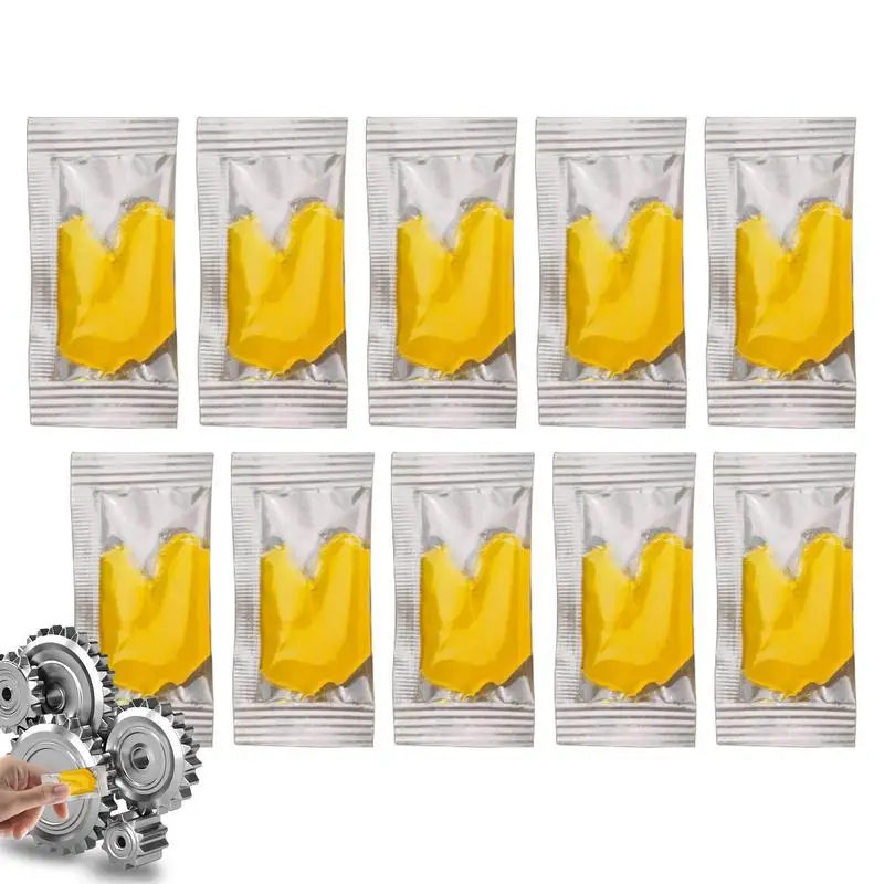 

Grinder Gear Grease Reel Lubricator 10pcs Automotive Grease Lubricating Paste Easy Apply Multi Purpose Reel Care Butter Grease