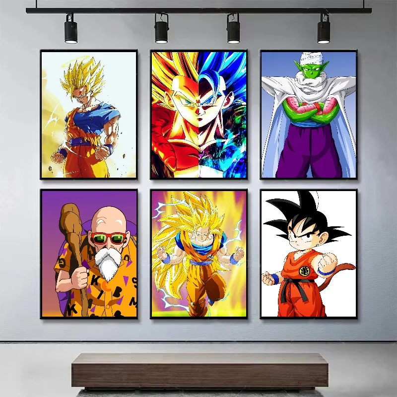 

Personalised Anime Art Print DRAGON BALL Son Goku Character Posters Canvas Painting Wall Art Home Room Interior Decor