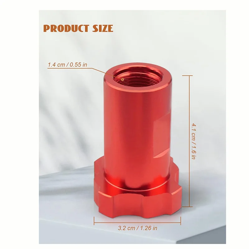WORTHOWN-2X Paint Spraygun Cup Adapter Fit For SRI R100 602 H-2000 25CC 250CC Cup Mini, Thread Size 14MM Pitch 1.0MM