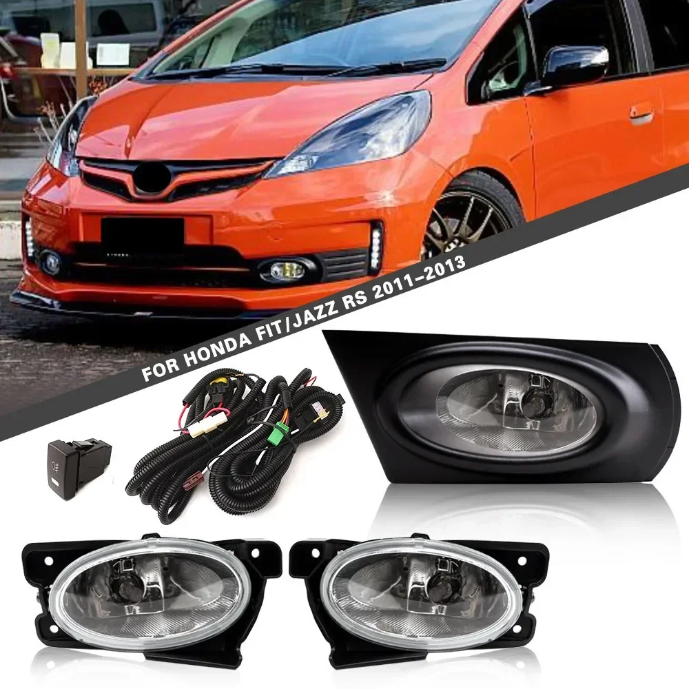 

For Honda fit 2011-2013 Car Front bumper light Fog lamp frame Daytime running lights