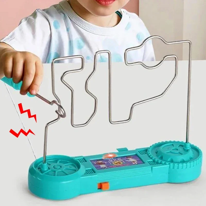 Fun Kids Concentration Training Electric Collision Maze Toy esperimento scientifico bambini Early Education Puzzle Toys Learning Props