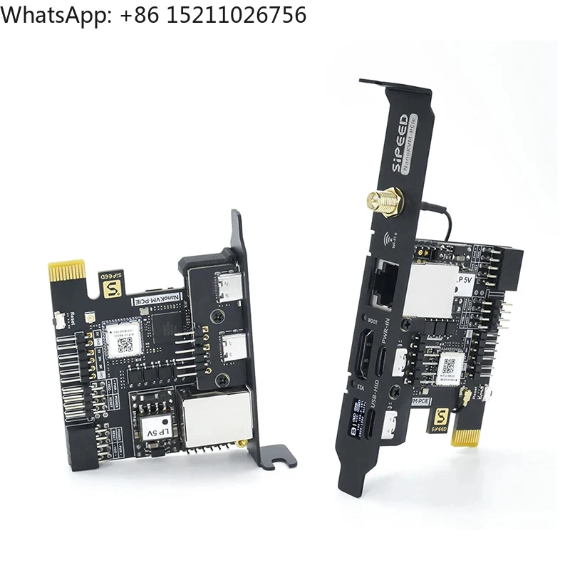 Sipeed NanoKVM-PCIe para PiKVM Mini servidor de operación y mantenimiento de Control remoto compatible con HDMI RISC-V opcional ETH PoE WiFi