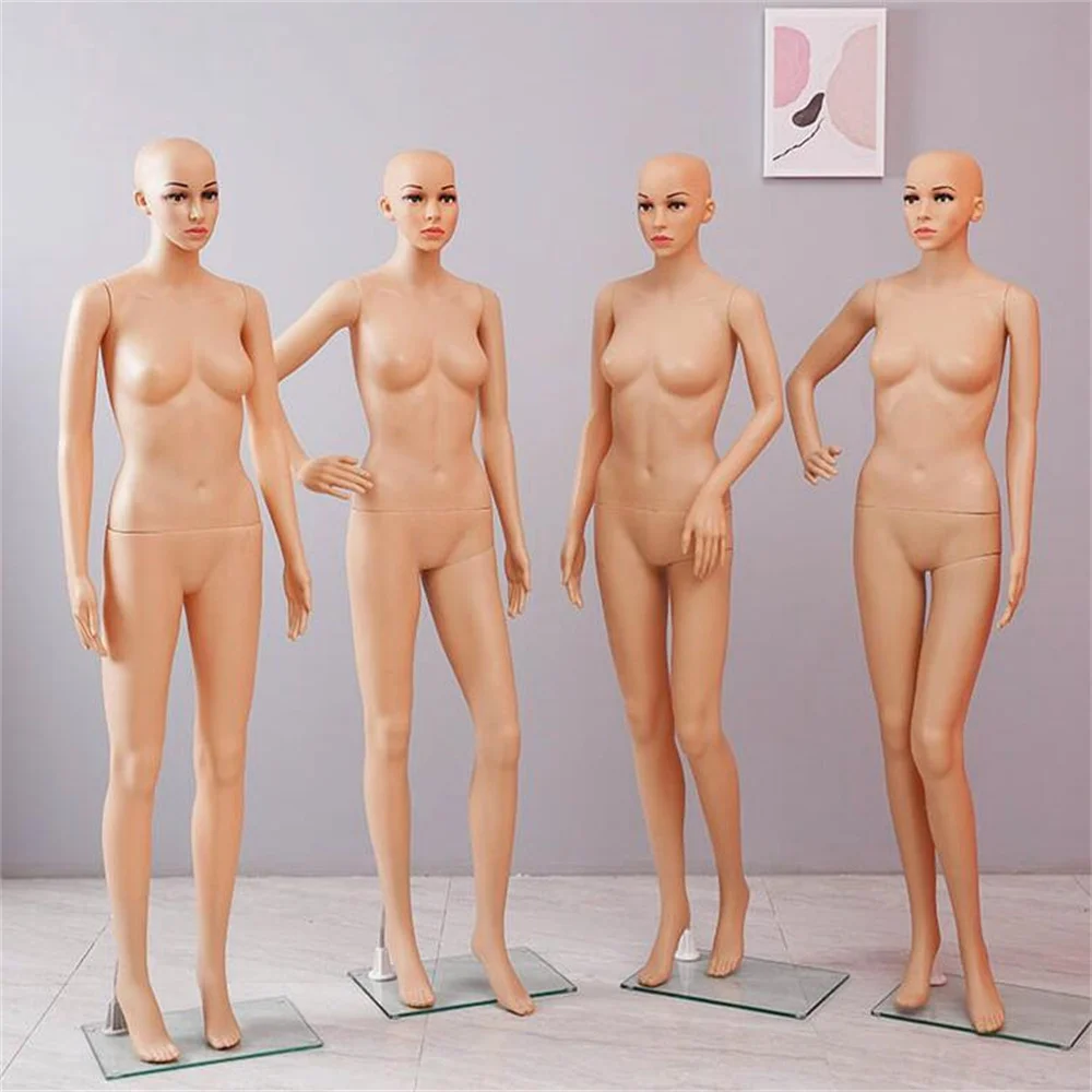 Plastic Female Body Hand Mannequin, Wedding Decorative, Realist Cloth, Male Model Doll, Maniqui Stainless Chassis, E057, 4Style