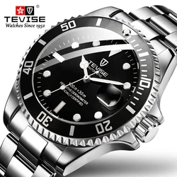 Tevise 2022 Big Diver Mechanical Business Watches Automatic Watch Men Waterproof Luxury Brand Full Steel Wristwatch Reloj Hombre