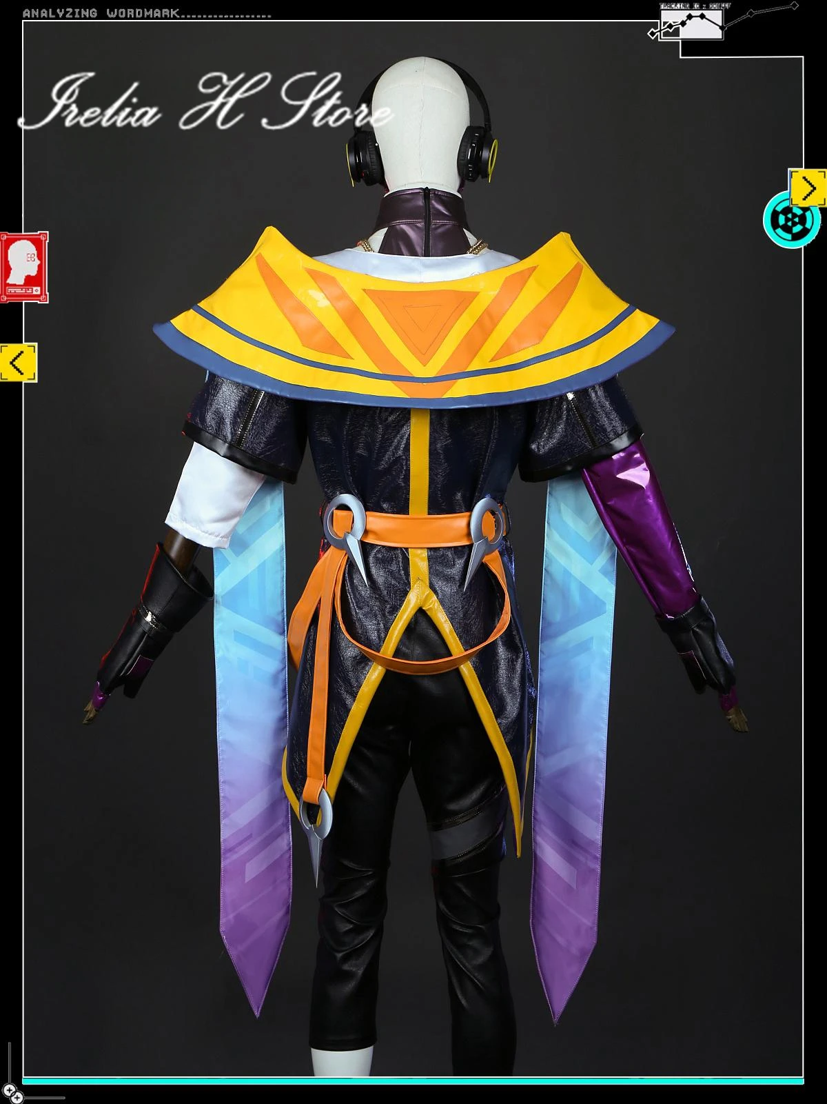 Irelia H store-disfraz de Aphelios de LOL, HEARTSTEEL, Aphelios, PU, para hombre, para Halloween