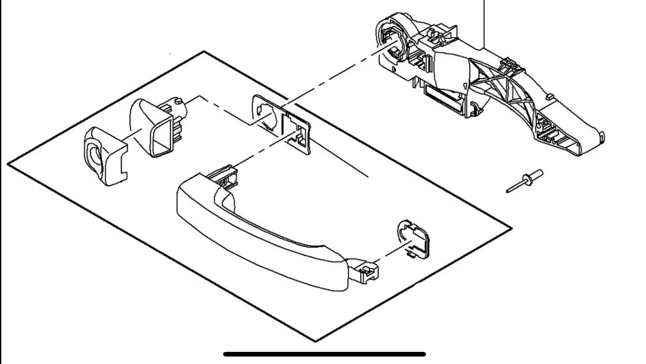 Mécanisme + Poignée De Porte Extérieure Compatible Renault Master 3, Opel Movano B, Nissan NV400 (2010+) – Avant Gauche Ou Porte Coulissante Droite