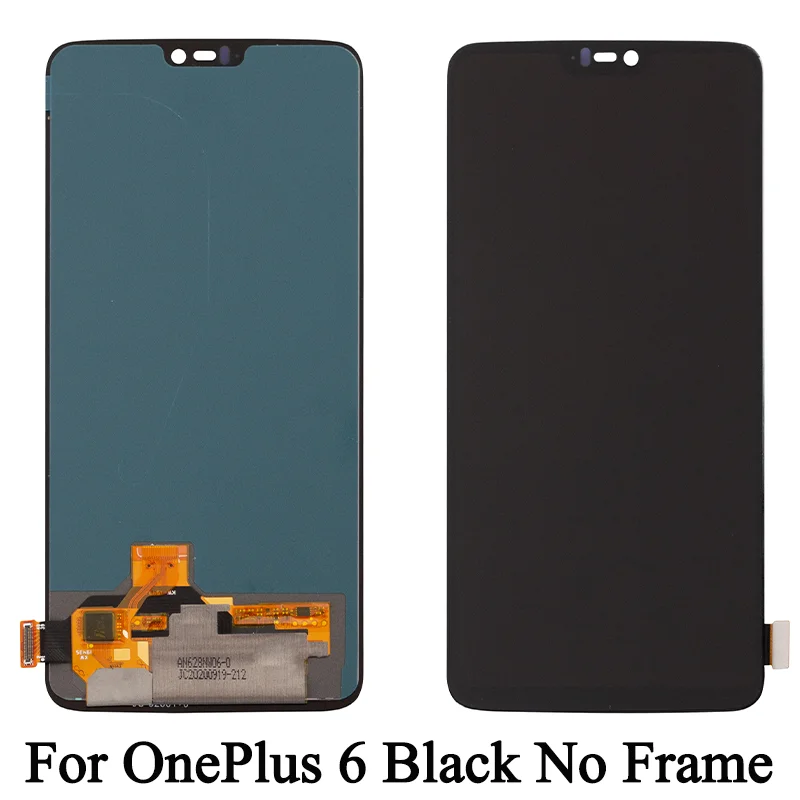 A6000 A6003 A6010 A6013 Premium Lcd For OnePlus 6 Display Touch Screen Digitizer Panel Assembly For OnePlus 6T LCD With Frame