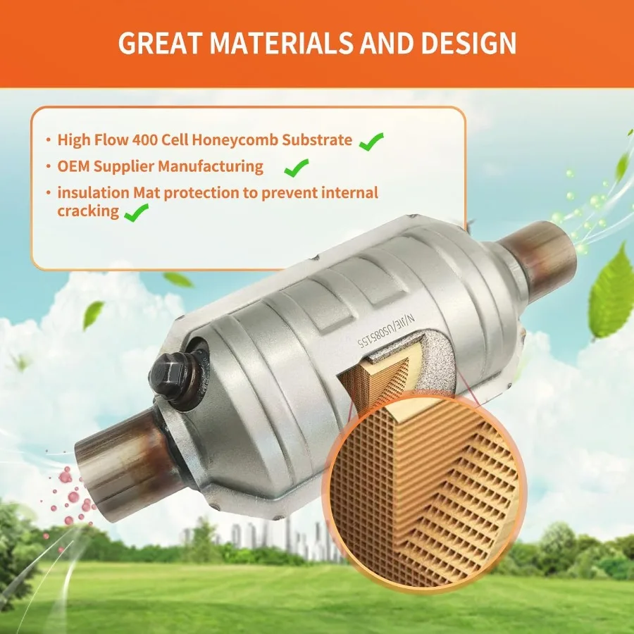 Catalytic Converter Compatible with  Accent 20122017 and Kia Rio Soul 20122015 1.6L Engine EPA Compliant Exhaust Emission Contr