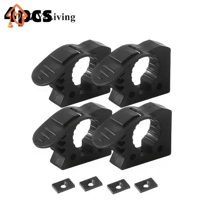 2/4Pcs Quick Fist Clamp For Mounting Tools Equipment Rubber Clamp Ideal For Offroad Vehicles, ATV, UTV, Truck Part Accessories