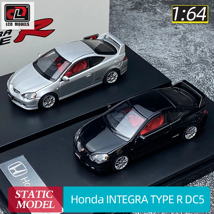 LCD 1/64 scale Honda INTEGRA TYPE R DC5 Open front cover metal sports car model static display holiday gift