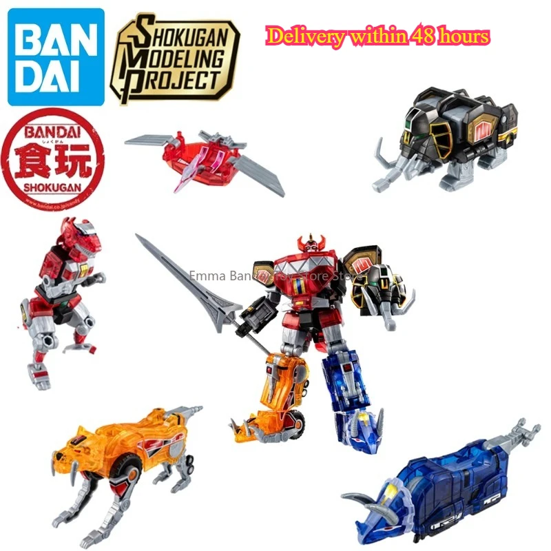 Bandai Smp Power Rangers Japanese Version Megazord in Stock. Transparent Action Figures Toys for Children