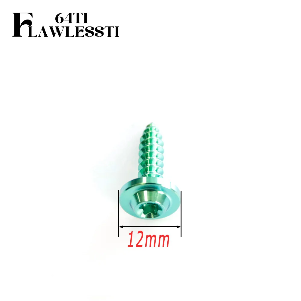 FLAWLESSTI M5×10-35 mm Gr5 Titanium Bolts Air Filter Bodycover Self-Tapping Screw For Yamaha Xmax 300 Tmax 560 Honda Wave 125