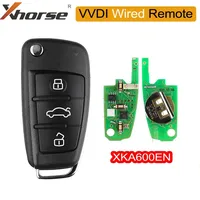 3/5/10PCS Original Xhorse VVDI Smart Remote Wired Key XK Series XKA600EN 3 Buttons Flip for VVDI2 Tool Global English Version