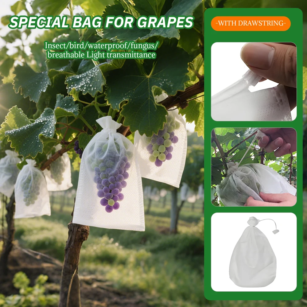 

Insect-proof Bird-proof Fruit Bags Breathable Non-woven Fruit Bags nsect-proof Waterproof Specialized Fruit Bags Seedling Bags