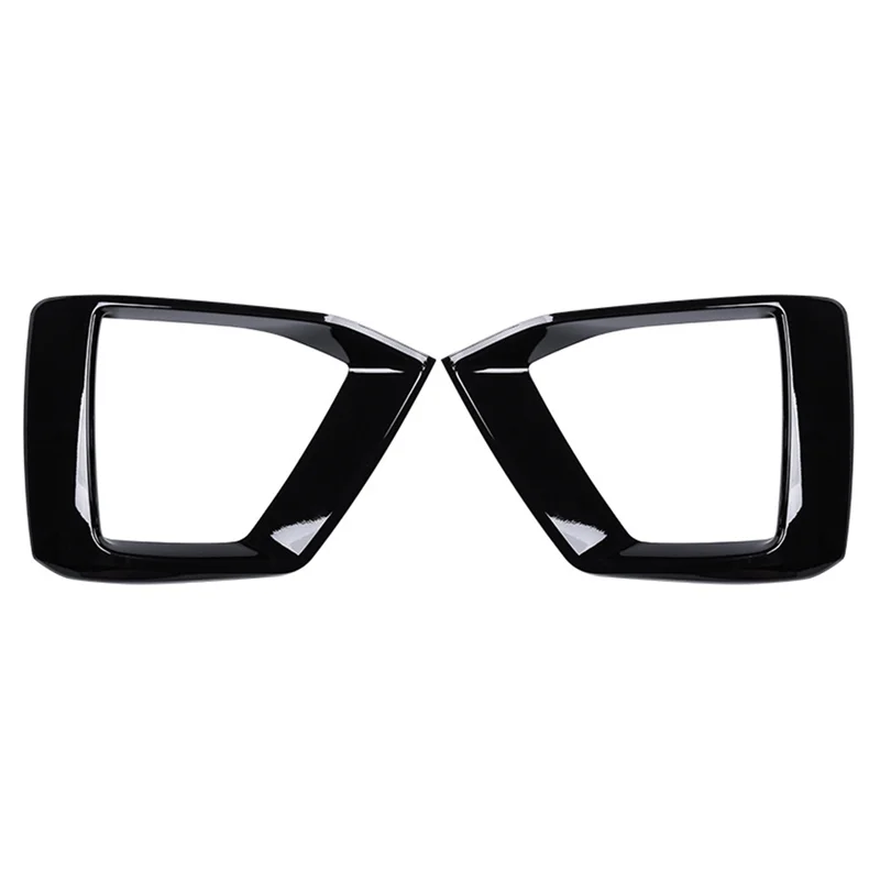 

2PCS Gloss Black Car Front Bumper Fog Light Lamp Black Trim Cover Frame Lid Cap Hood For A5 S5 2020 2021 2022 Replacement