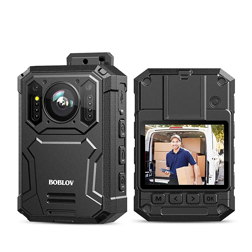 

BOBLOV KJ23 Police Body Camera | 2K + Night Vision | 14H 128GB | Car Suction Mini Cam
