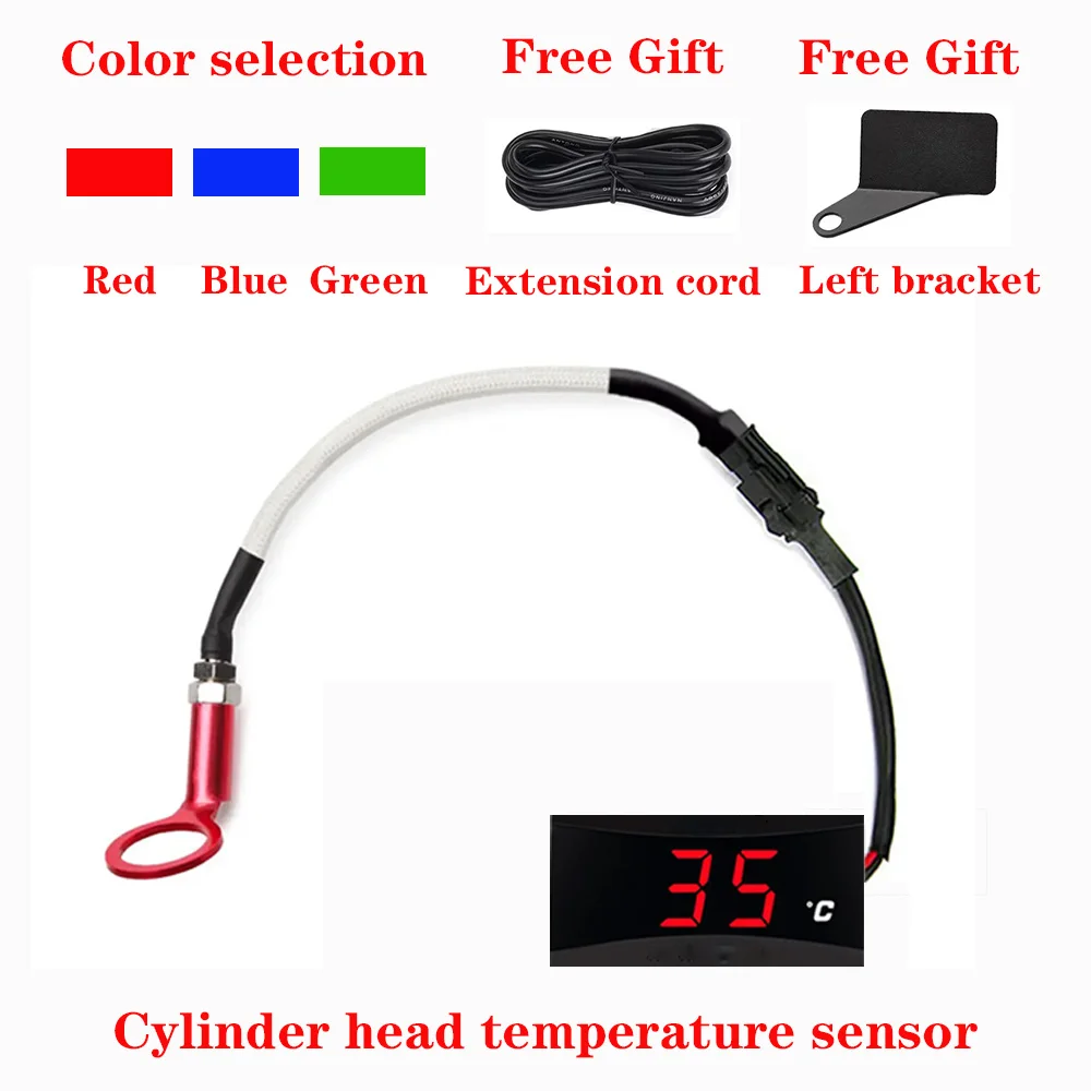 

Universal motorcycle cylinder head temperature sensor motorcycle temperature measuring instrument modificat thermometer gauge