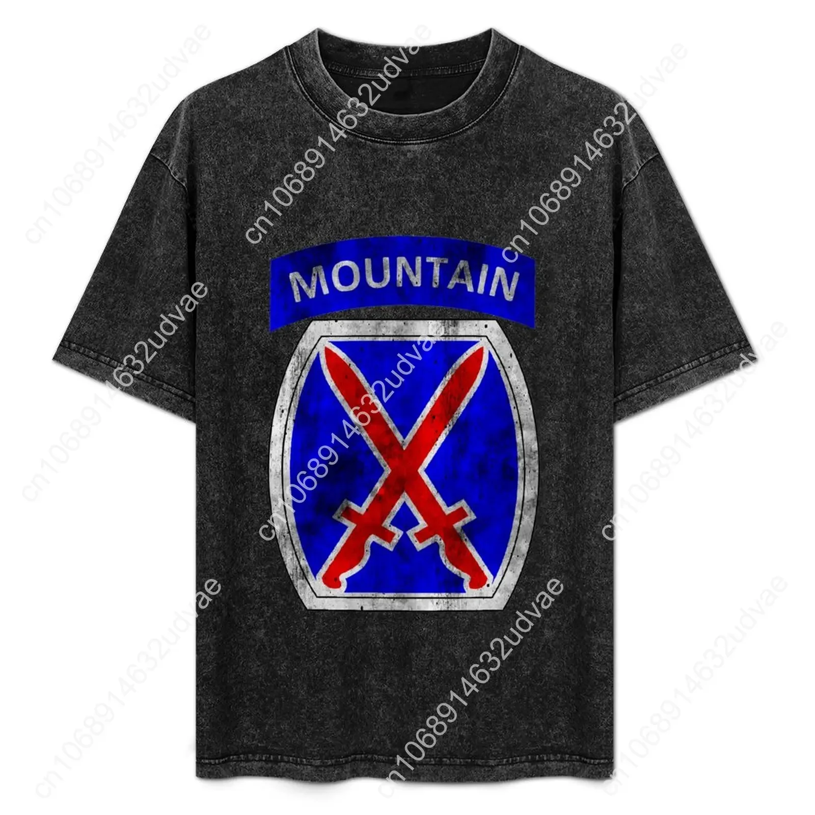 10th Mountain Division Retro T shirts mans womans Vintage Tshirt cotton Short sleeve T-shirt Custom tops Unisex clothes tshirt