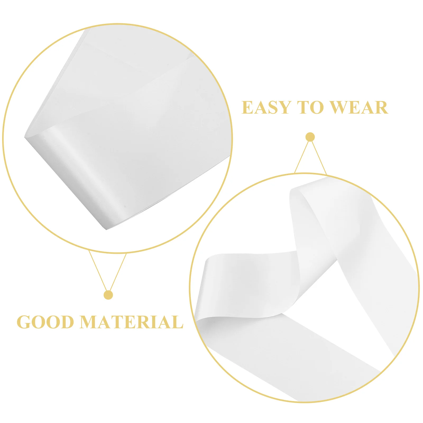 

10 Pcs Cake Decorations Blank Ceremonial Shoulder Straps Birthday Sashes for Women Decorate Party White Kids Miss