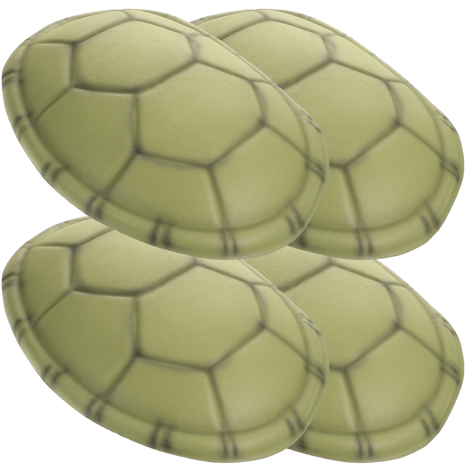 

Turtle Shell Prop 4 Pack Fake Turtle Shells for Cosplay Costume Party Halloween Dark Green Sea Turtle Accessory Bulk