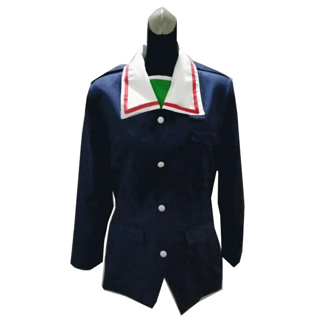 2022 Girls und Panzer Yukari Akiyama Ooarai Sensha-do 2nd Anniversary Coat Cosplay Costume Only Overcoat