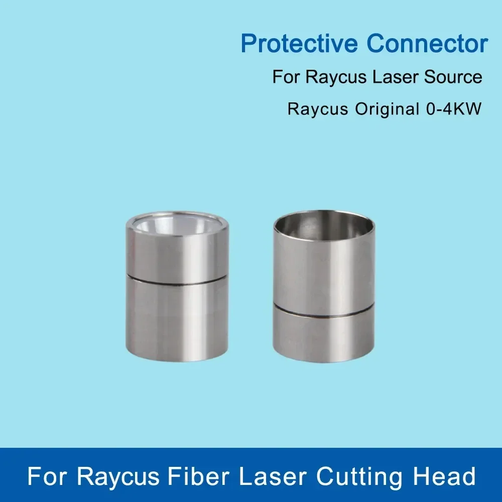  10PCS/Lot Raycus Output Connector Protective Lens Group QBH for Raycus Raytools Bodor Fiber Laser cutting Source 0-4KW
