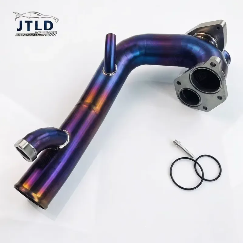 JTLD Performance Titanium Turbo Inlet Pipe for Honda Civic 10th Gen 1.5T Purple Smooth Pipe Design Car Modification Engine