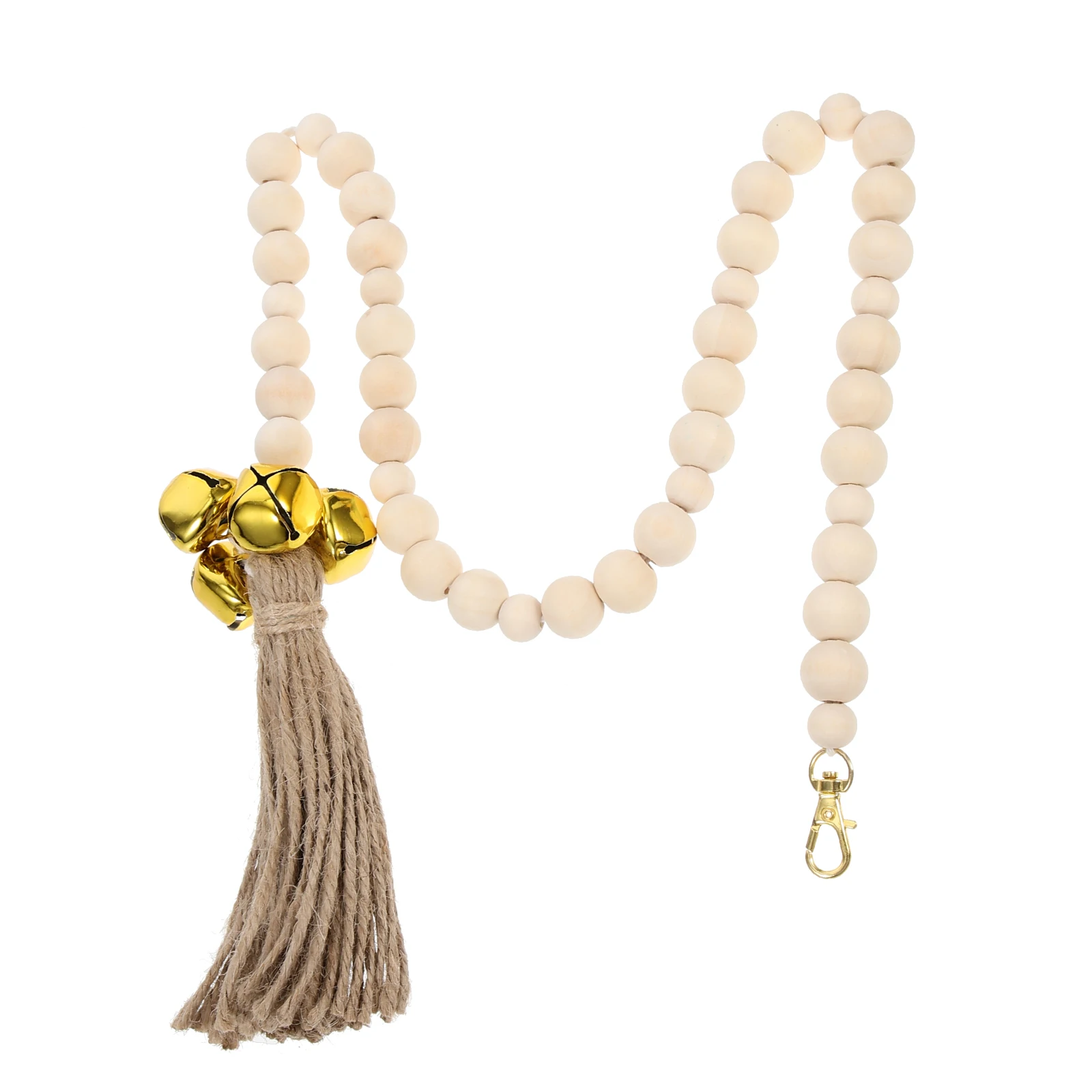 

Wooden Bead Chain Bell Dog Bells for Door Potty Training Puppy Pet Doorbells Door Handle Decor Durable Practical Gift