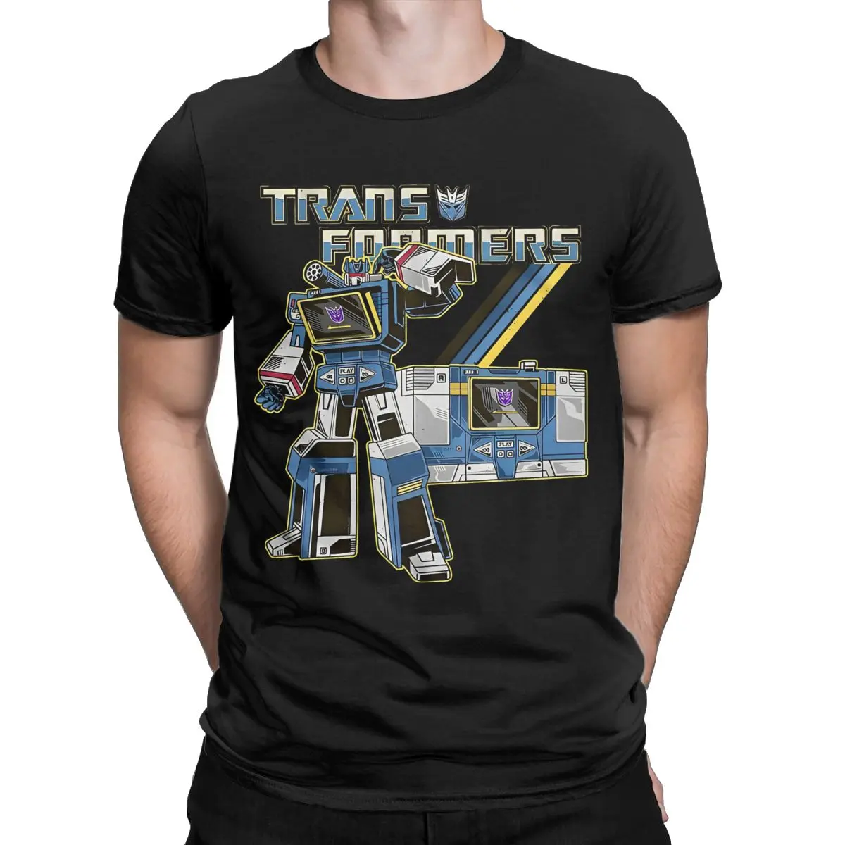 Funny Soundwave G1 Retro TRANSFORMERS T Shirt Men Women's Cotton Tee Shirt Gift Idea Clothing