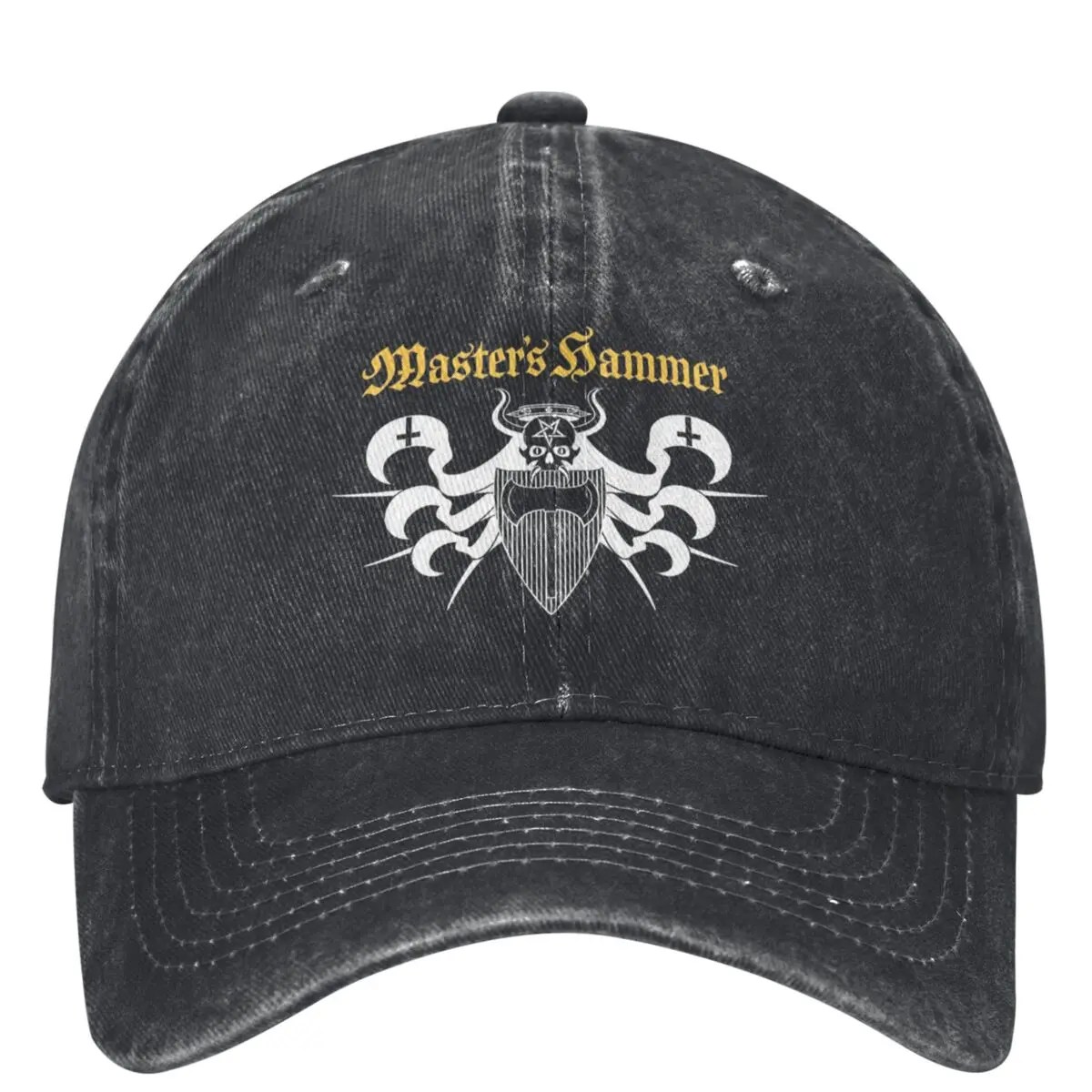 Masters Hammer Ritual Black Metal Denim Baseball Cap Tennis Skate Hip Hop Dad Hats Summer Men Women y2k Funny Baseball Caps
