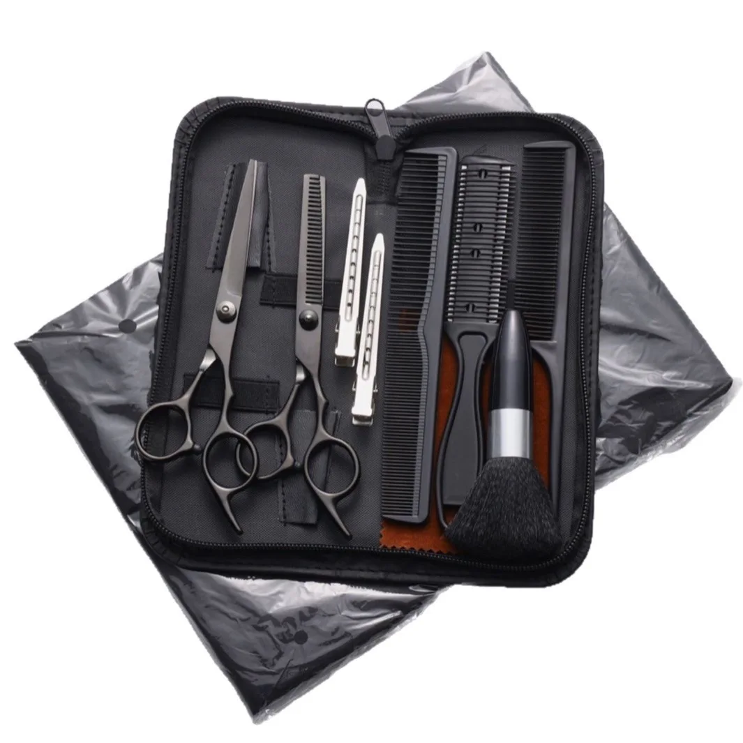 

Ножницы для волос из нержавеющей стали, парикмахерский набор, 6-дюймовые качественные филировочные и текстурирующие ножницы для салона, набор парикмахерских инструментов