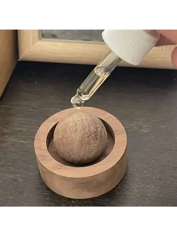 Huile essentielle sphérique en bois massif pour l'amélioration du parfum, aromathérapie de la chambre à coucher, élimine les odeurs de la pièce avec la décoration de la maison