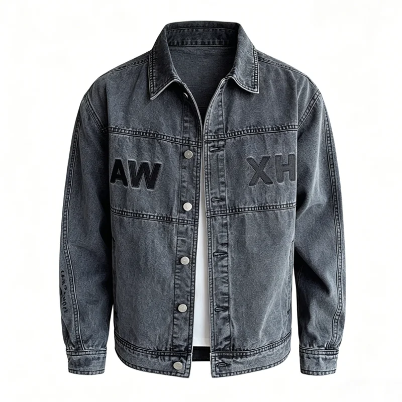 Spring Autumn Men's Denim Jackets Fashion Man Retro Streetwear Jeans Jackets Classic Men Loose Fit Windbreaker Work Jackets