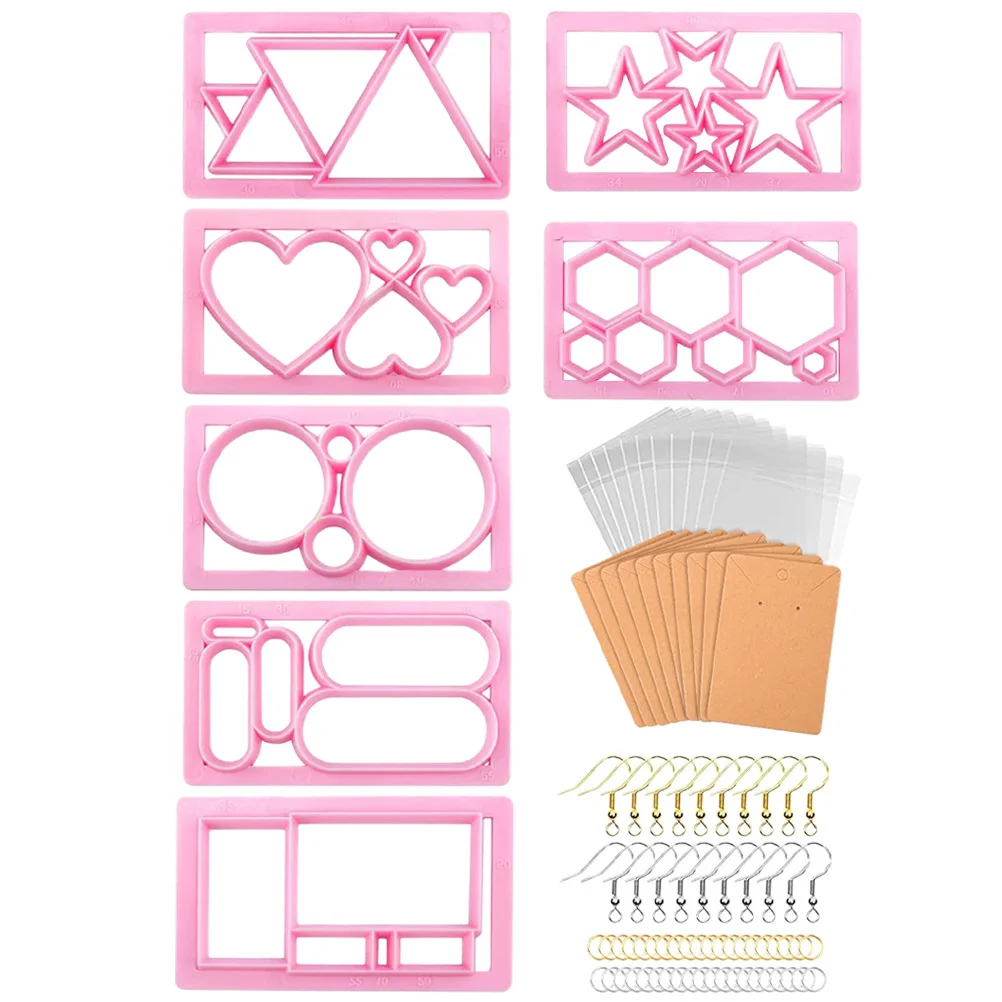 

1 Set Metal Polymer Earring Cutters Safety Rounded Edge For Diy Jewelry Making Craft Kit Clay Earring Diy Tools Polymer Clay