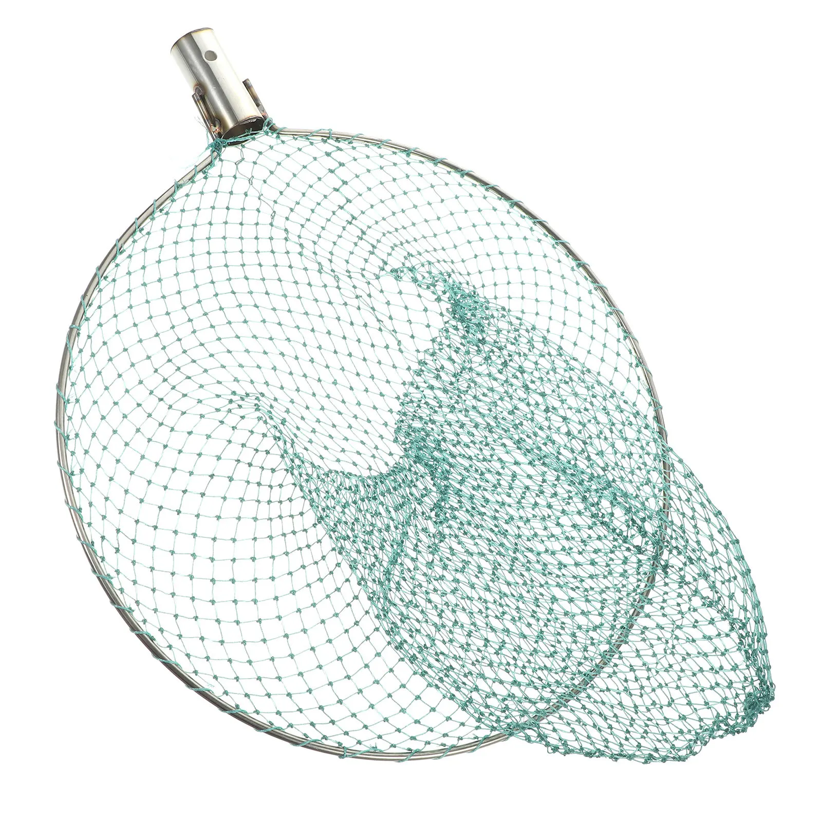 1 قطعة رأس شبكة الصيد دائم الفولاذ المقاوم للصدأ مادة النايلون ل شبكة أرضية نهر بحيرة تيار معدات الأسماك معدات الصيد