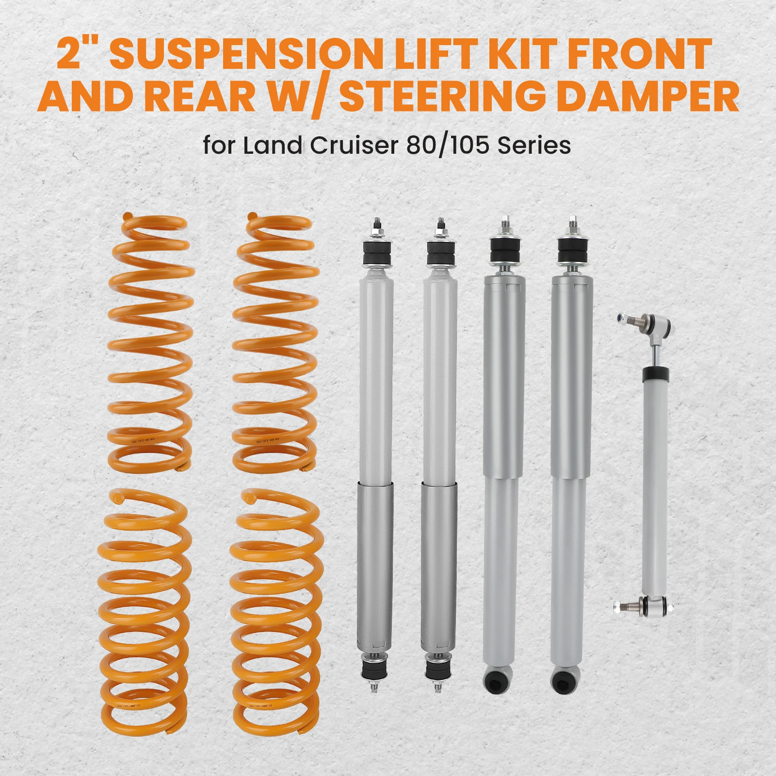 Suspension Lift Kit Shocks Springs For Toyota 105 Series Landcruiser HZJ105 Suspension Lift Kit Shocks Springs