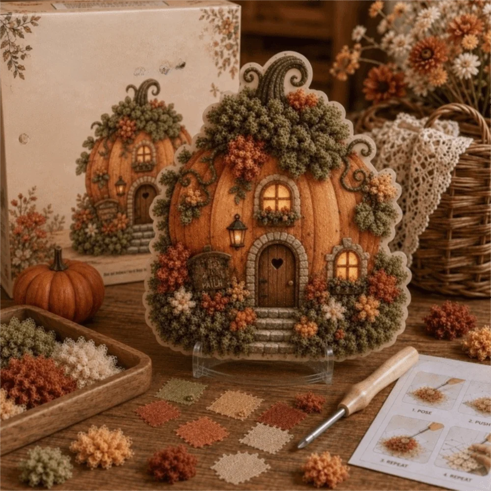 Sewing Textile Art - Kit de Arte Poke para Cena