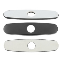 Polished Chrome/gold Faucet Cover Plate Stainless Steel Deck Plate for Kitchen Sink Faucet Single Hole Bathroom Faucet 1-3 Hole