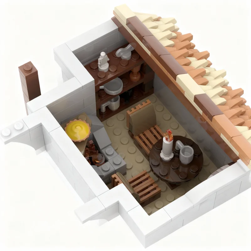 987 Piezas MOC Casa de Brujas Castillo Modelo de Bloques de Construcción Ensamblaje DIY Regalo de Navidad Idea Creativa Juguetes de Ladrillos Educación