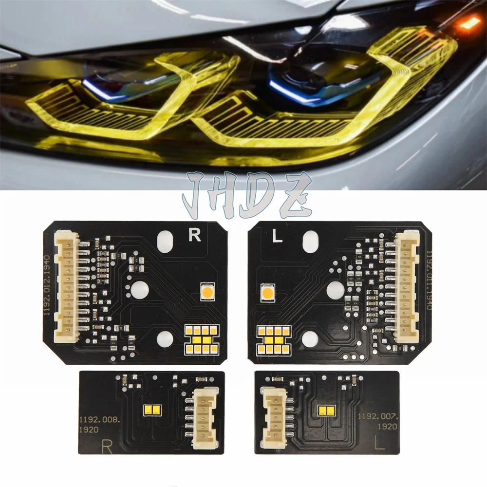 

Laser Headlight G80 G82 Yellow DRL Superbright Angel Eyes LED Chips For BMW M3 M4 G22 G23 G26 EU US Version 2021 2022 2023 2024