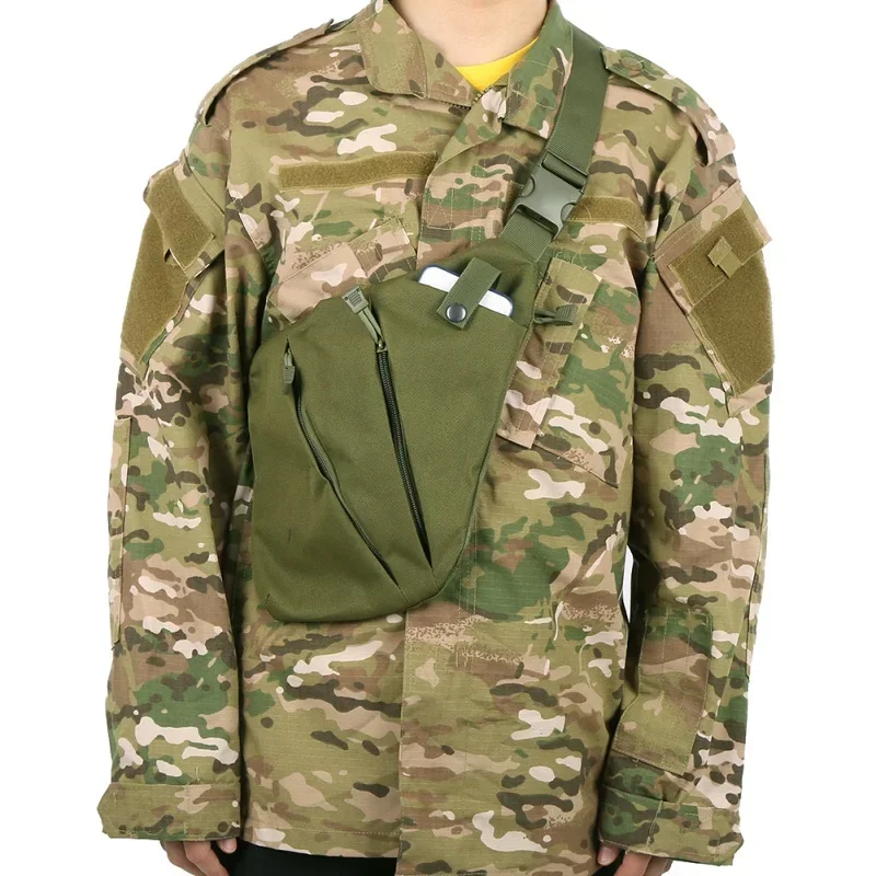 ยุทธวิธีกองทัพกระเป๋าเป้สะพายหลังกองกําลังพิเศษกระเป๋าผู้ชาย Multi-Function ไหล่ที่มองไม่เห็น Underarm ไหล่กระเป๋าอุปกรณ์ยุทธวิธี