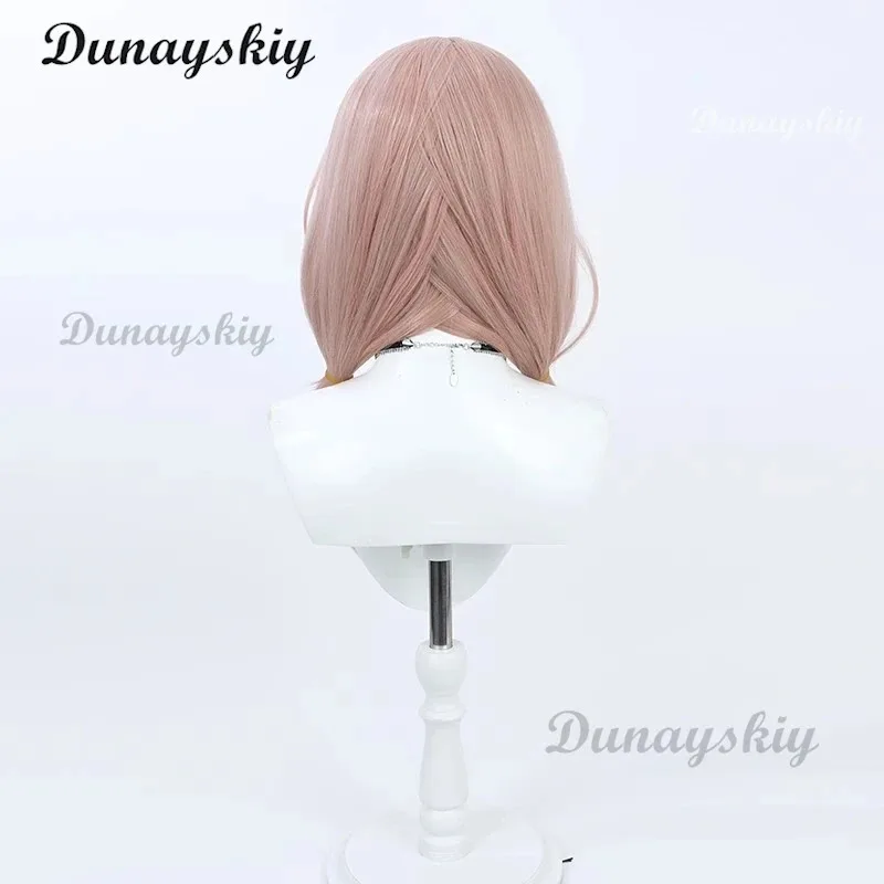 CyBlue Archive 히노미야 치나츠 코스프레 가발 게임 블루 아카이브 히노미야 치나츠 코스프레 가발 적갈색 코스프레 가발