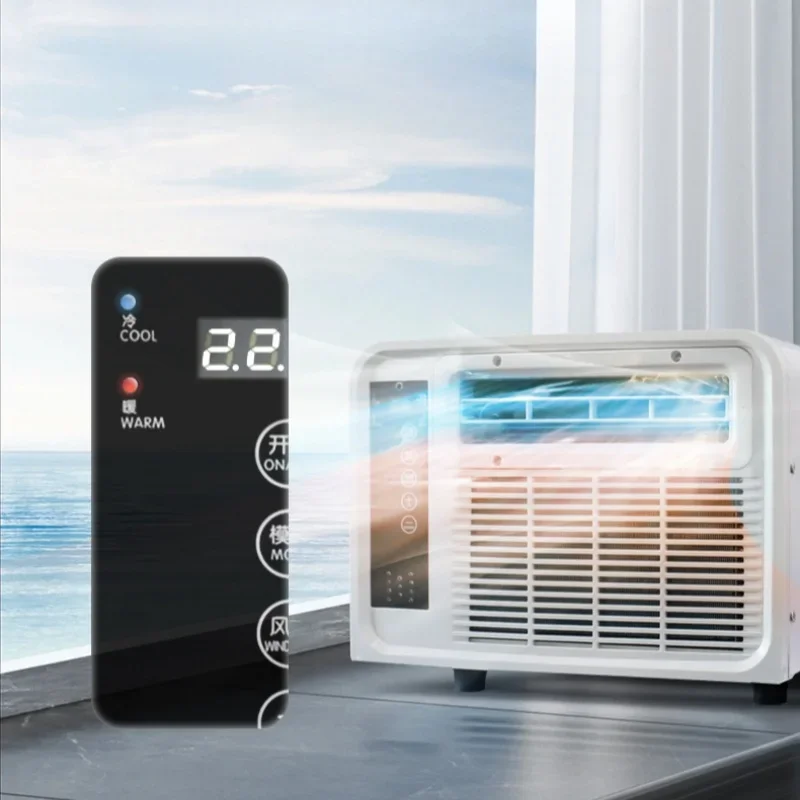 110 فولت/220 فولت Aire Acondicionado Portátil المتكاملة الباردة والدافئة ثنائي الوضع ناموسية مكيف الهواء غرفة صغيرة مبرد الهواء