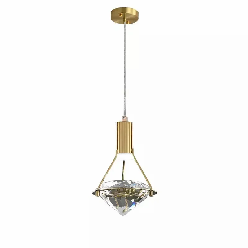 

Pendant Lamp Modern Led Luxury Diamond Crystal Hanging Ceiling Chandelier Lamps Led Nordic Creative Bedside Home Decor Lighting
