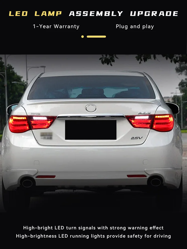 Car Light For Toyota Mark X Reiz 2010 2011 2012 TailLamp Upgrade DRL Bmw Style Design LED Dynamic Rear Lamp Tool Accessories