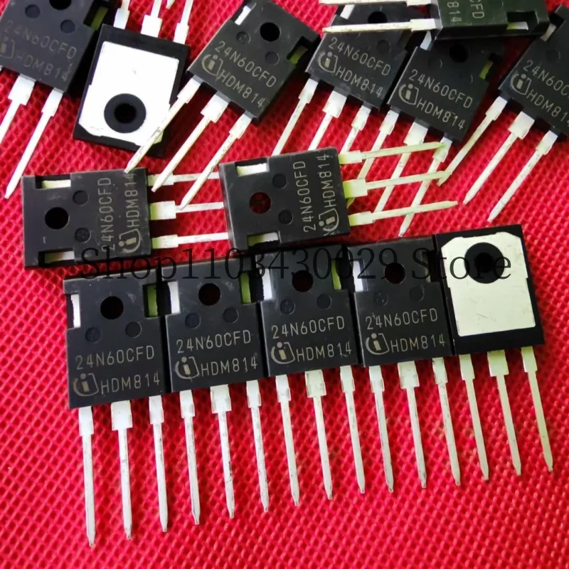 

10Pcs New and Original SPW24N60CFD 24N60CFD TO-247 21.7A 650V MOSFET Power Transistor