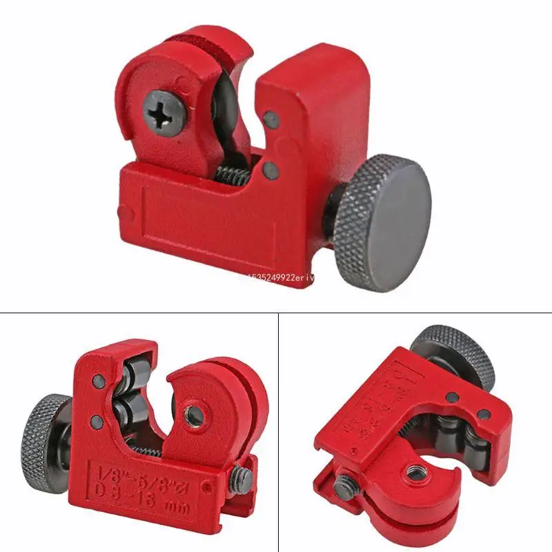 Mini Pipe Tube Cutter 1/8 to 5/8 Inch Tubing Soft Metal Pipe Cutter for Copper Aluminum Brass PVC Plastic Cutting Tool