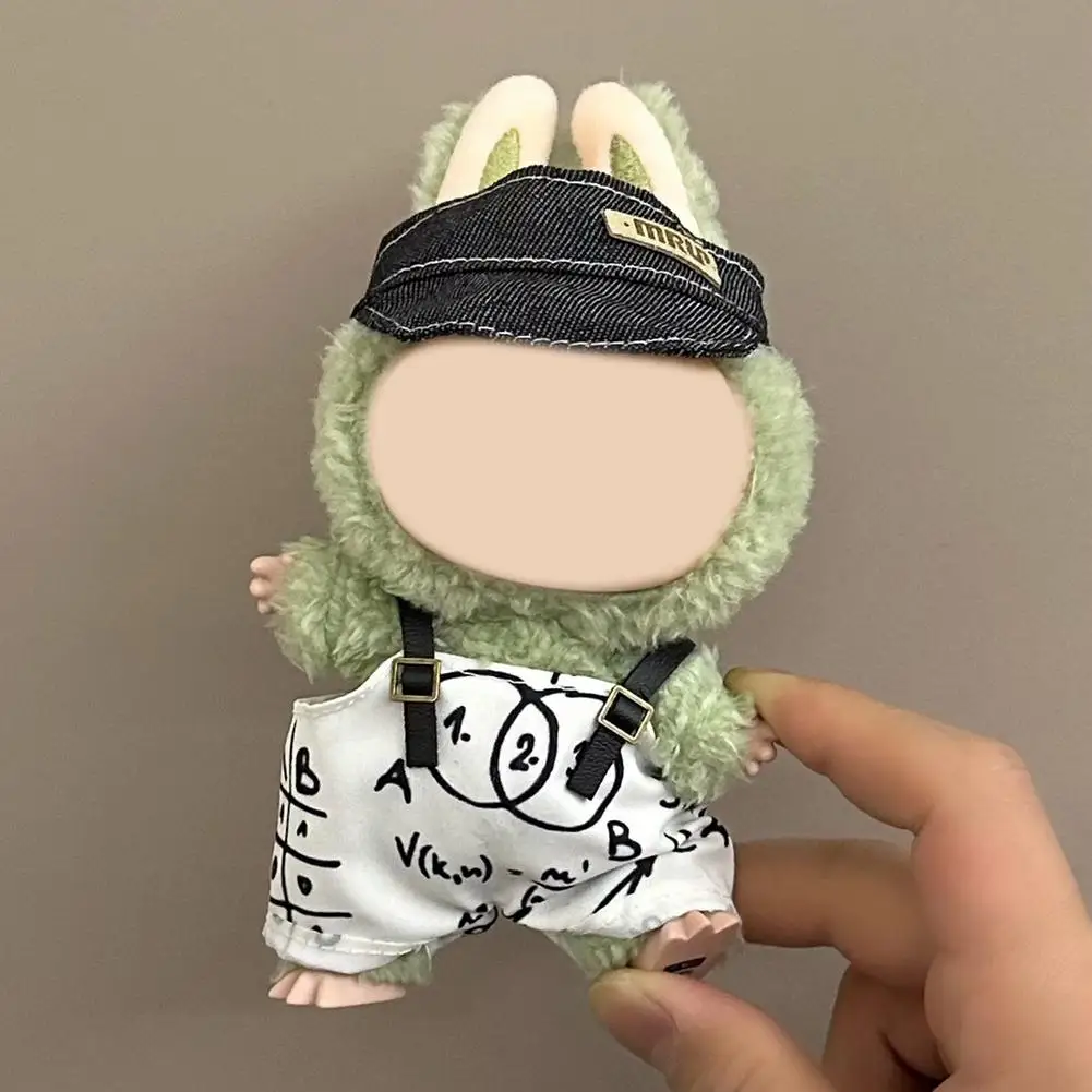 

For Labubu 1/2 Generations Doll Clothes Outfit Accessories Plush Suit Doll 17cm Hanging Clothing Item Replacement T5P0