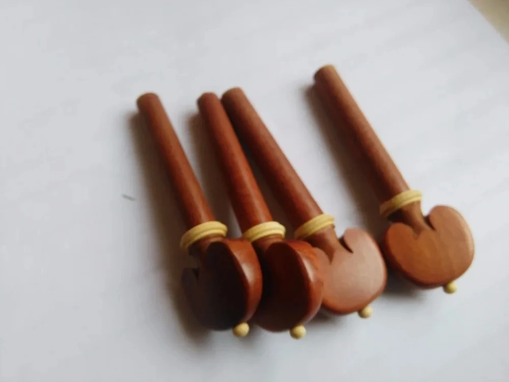 Clavijas de Violín de madera de Jujube de calidad, piezas de violín, 4 piezas, 4/4